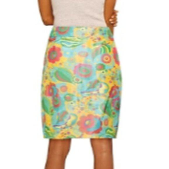 Marni floral a line skirt multicolor size 6 - Picture 3 of 8